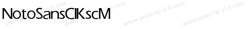 NotoSansClKsc Medium字体转换
